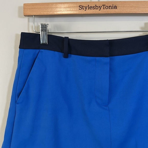 Tory Burch Sport Tech Twill Golf Skirt Surf Blue Tory Navy Pickleball Sz M - Picture 5 of 14